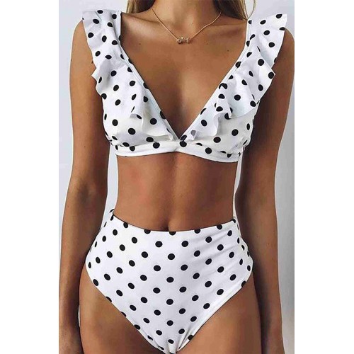 Angelsin Puantiyeli Bikini Alt Beyaz