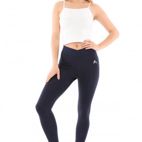 Beyaz-Lacivert Spor Atlet Tayt Takım AU2936