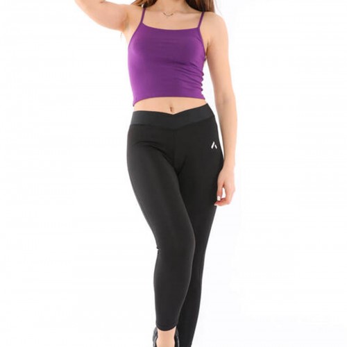Mor-Siyah Spor Atlet Tayt Takım AU2835