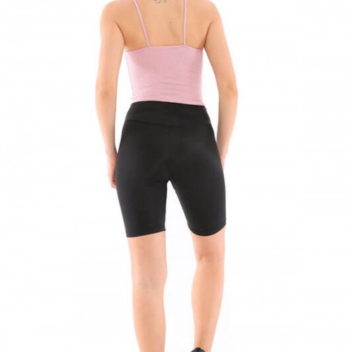 Pudra-Siyah Spor Atlet Biker Tayt Takım AU3031