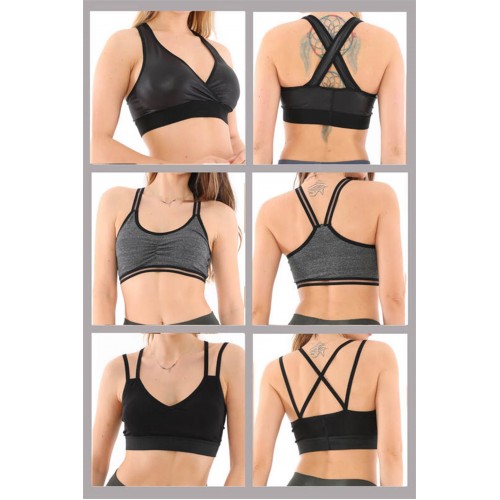 Spor Büstiyer 3lü Ekonomik Paket AU242219 Siyah-Antrasit-Siyah