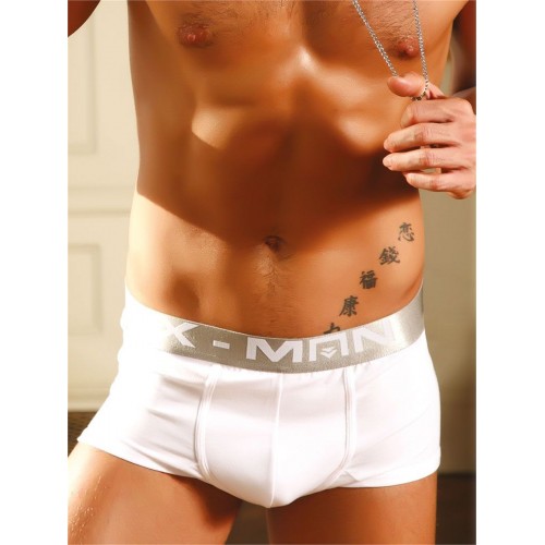X-Man Beyaz Erkek Boxer 744
