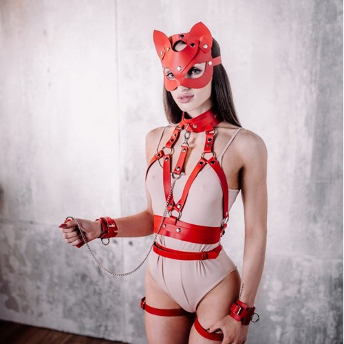 Fancy Fantezi Tasma Ve Maske Detaylı Fantezi Kostüm
