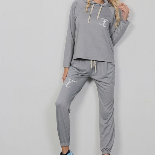 Kapüşonlu Bilek Kısmı Lastikli Spor Eşofman Takımı