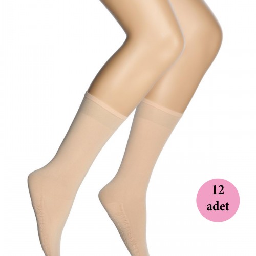 12 Adet Masaj Kadın Çorap Sahra 51