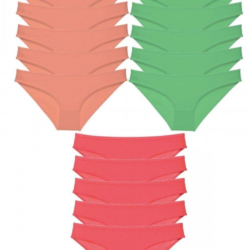 15 adet Süper Eko Set Likralı Kadın Slip Külot 536