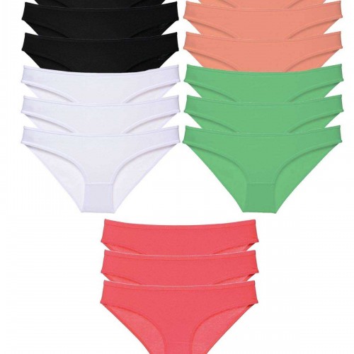 15 adet Süper Eko Set Likralı Kadın Slip Külot 516