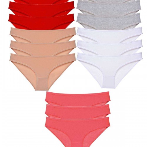 15 adet Süper Eko Set Likralı Kadın Slip Külot 522