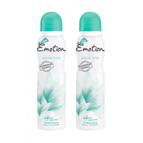 2 Adet Aqua Kiss Kadın Deodorant Sprey 150 ml