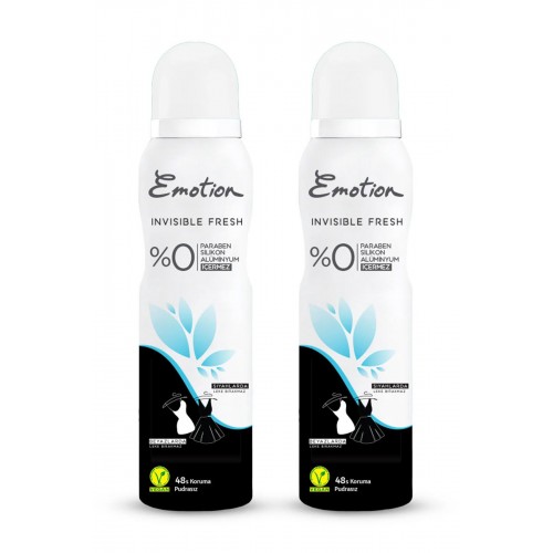 2 Adet Black&White Invisible Fresh Kadın Deodorant 150 ml