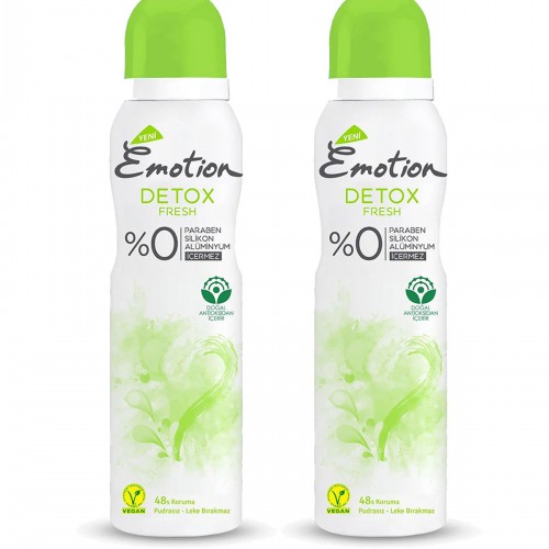 2 Adet Detox Fresh Kadın Deodorant Sprey 150 ml