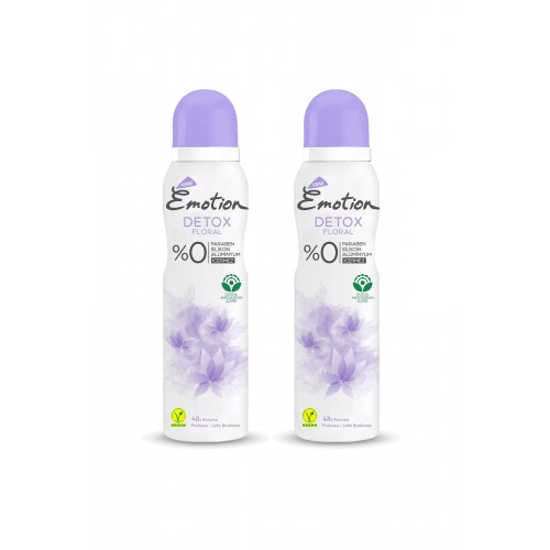 2 Adet Detox Floral Kadın Deodorant Sprey 150 ml