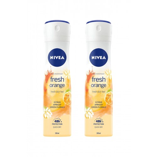 2 Adet Fresh Orange Kadın Deodorant Sprey 150 ml