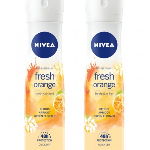 2 Adet Fresh Orange Kadın Deodorant Sprey 150 ml