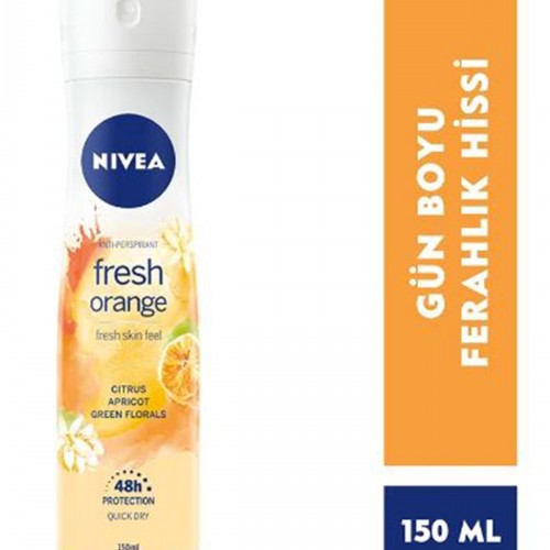 2 Adet Fresh Orange Kadın Deodorant Sprey 150 ml