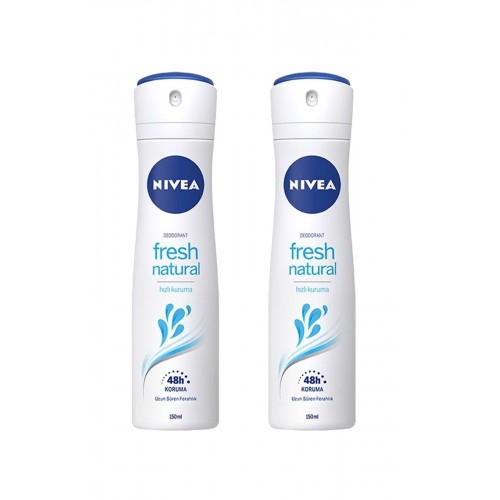 2 Adet Fresh Natural Kadın Deodorant Sprey 150 ml