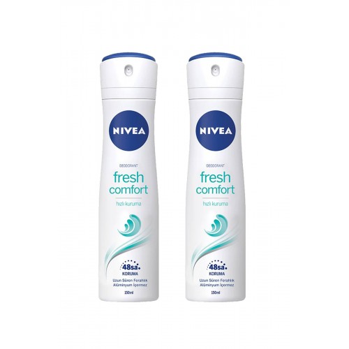 2 Adet Fresh Comfort Kadın Deodorant Sprey 150 ml