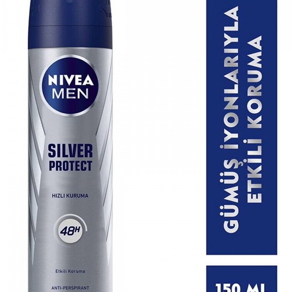 2 Adet Men Silver Protect Erkek Deodorant Sprey 150 ml