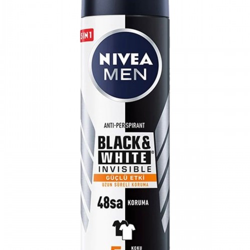 2 Adet Men Black & White Invisible Güçlü Etki Erkek Deodorant Sprey 150 ml