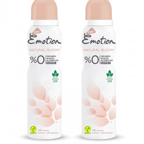 2 Adet Natural Bloom Kadın Deodorant Sprey 150 ml