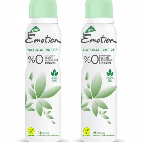 2 Adet Natural Breeze Kadın Deodorant Sprey 150 ml