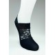 3 Adet Önü Transparan Kadın Fantezi Desenli Babet Çorap
