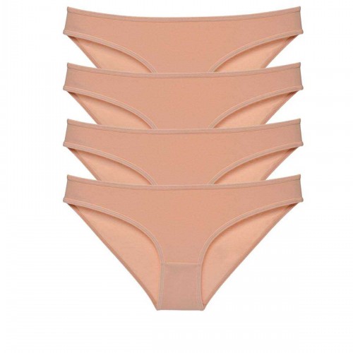 4 adet Süper Eko Set Likralı Kadın Slip Külot Ten