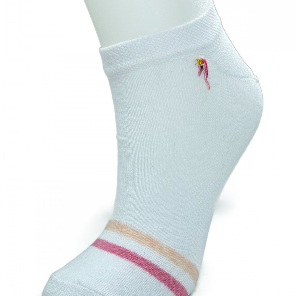 4 Çift Kadın Pamuk Minyatür Baskılı Modern Yumuşak Bilek Çorap