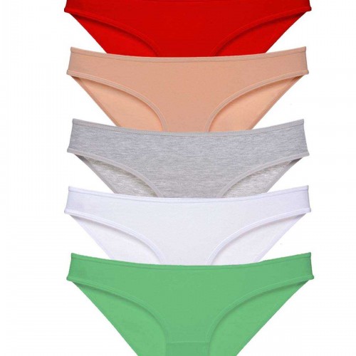 5 adet Süper Eko Set Likralı Kadın Slip Külot 524