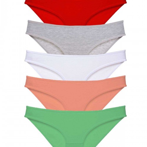 5 adet Süper Eko Set Likralı Kadın Slip Külot 518
