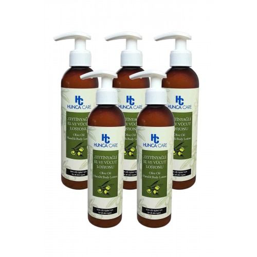 5 Adet Zeytinyağlı Nemlendirici El ve Vücut Losyonu 350 ml