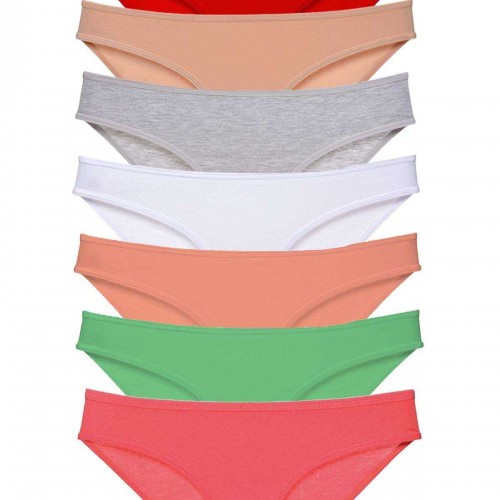 7 adet Süper Eko Set Likralı Kadın Slip Külot Set 8