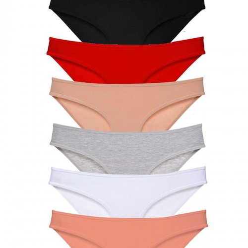 7 adet Süper Eko Set Likralı Kadın Slip Külot Set 1