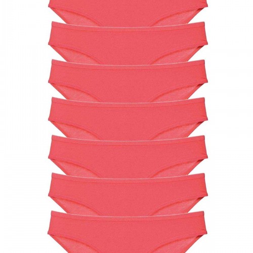 8 adet Süper Eko Set Likralı Kadın Slip Külot Fuşya