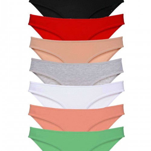 8 adet Süper Eko Set Likralı Kadın Slip Külot Set 1