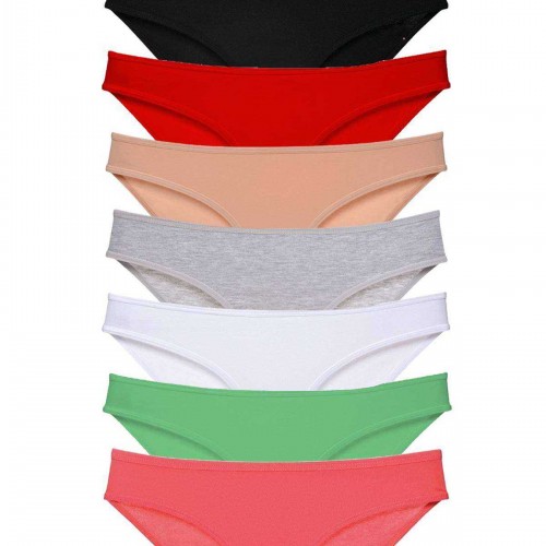 8 adet Süper Eko Set Likralı Kadın Slip Külot Set 3