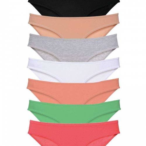8 adet Süper Eko Set Likralı Kadın Slip Külot Set 7