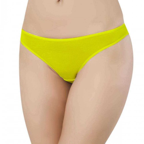 8 adet Süper Eko Set Likralı Kadın Slip Külot Sarı Yeşil