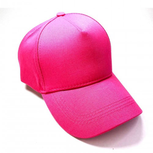 Arkası Cırtlı Ayarlanabilir Erkek-Kadın Sade Spor Şapka Fuşya