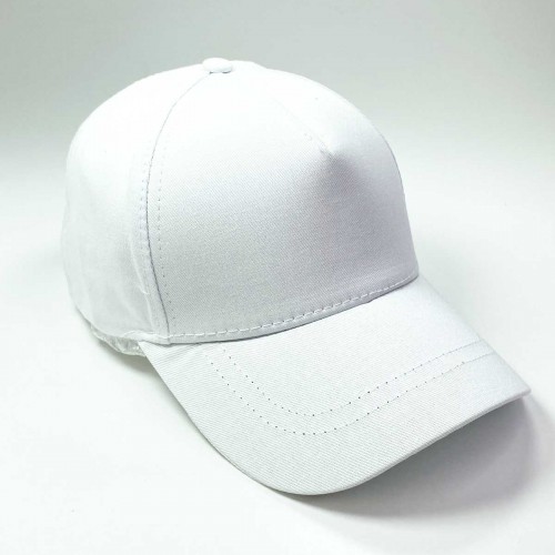 Arkası Cırtlı Ayarlanabilir Erkek-Kadın Sade Spor Şapka Beyaz