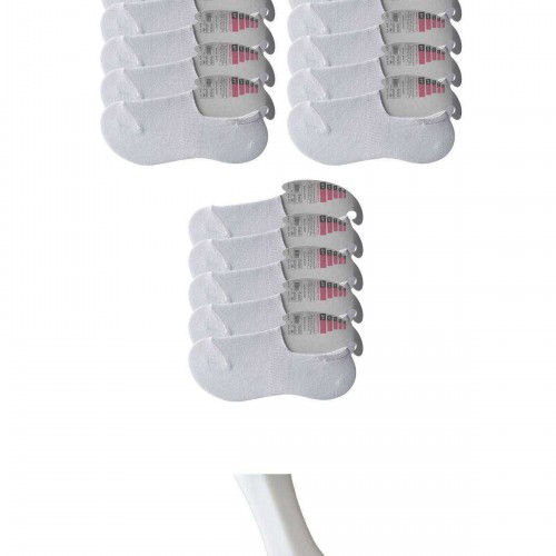 Beyaz Kadın Babet Çorap 15 çift