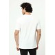 Beyaz The End Nakış 3 Boyut Baskılı Erkek Oversize T-Shirt
