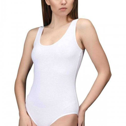 Elit Life Geniş Askılı Kadın Dikişsiz Çıtçıtlı Slip Body Beyaz 878