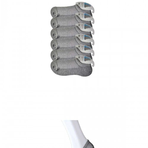 Gri Erkek Görünmez Çorap 6 çift