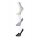 Siyah Gri ve Beyaz Kadın Babet Çorap 3 çift