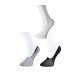 Siyah Gri ve Beyaz Kadın Babet Çorap 15 çift
