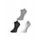Siyah Gri ve Beyaz Kadın Bilek Çorap 6 çift