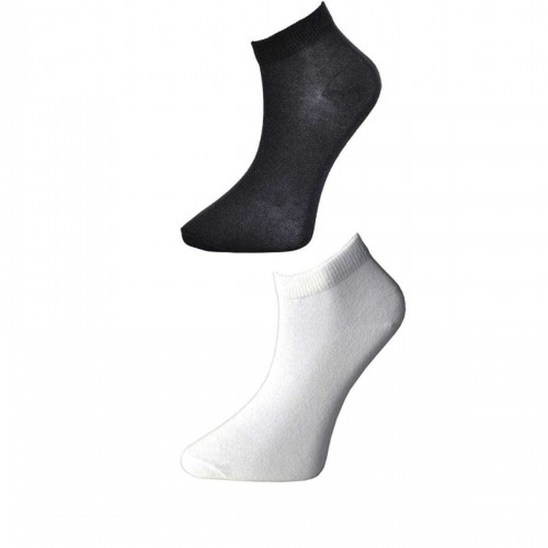 Siyah ve Beyaz Kadın Bilek Çorap 6 çift