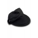 Unisex Fermuarlı Tenis Şapkası Üstten Açılabilir Siyah