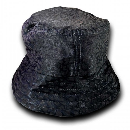 Unisex Kova Şapka Balıkçı Şapka Bucket Hat Parıltı Siyah